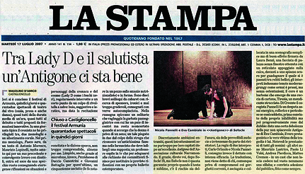 ■ラ・スタンパ（La Stampa）は1867年創刊の、イタリアで最も発行部数の多いとされる新聞。トリノで発行され、イタリアおよびヨーロッパ各国で販売されている。買収によりフィアットグループの傘下となった