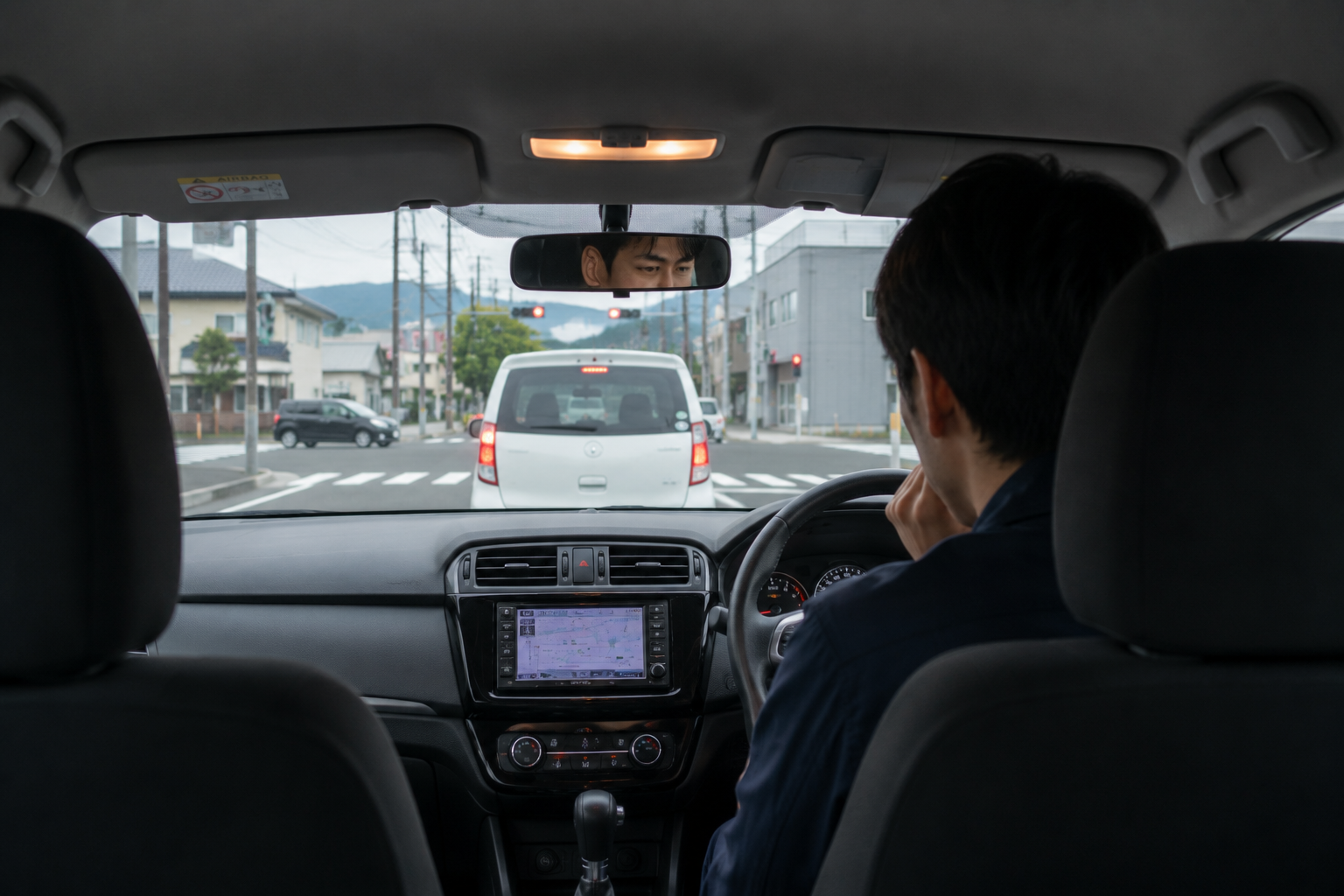 車のアイドリングが不安定で気になっているドライバーの様子