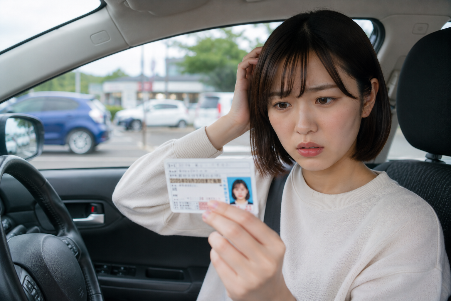 運転免許証を持ってもペーパードライバー状態の人